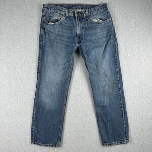 Levis 559 Jeans Mens 36x30 (35x28) Blue Relaxed Straight Leg Classic Denim Whisk